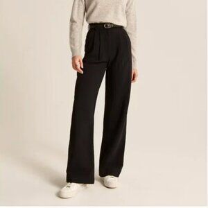 Abercrombie & Fitch A&F Sloane Tailored Pant black trousers 26 2 short